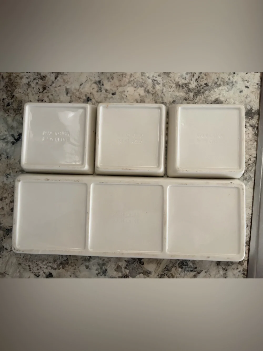 VTG Avon Ceramic Collection Oil Dipping Bowls Party Set